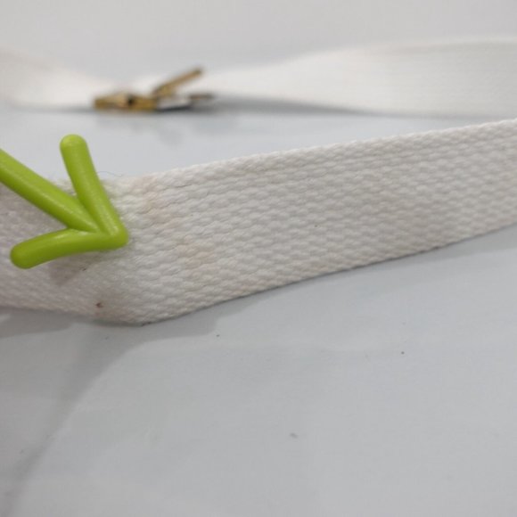 Vintage Belt Women White Buckle Small Canvas Military Webbed Tactical USA‎ - Picture 9 of 11